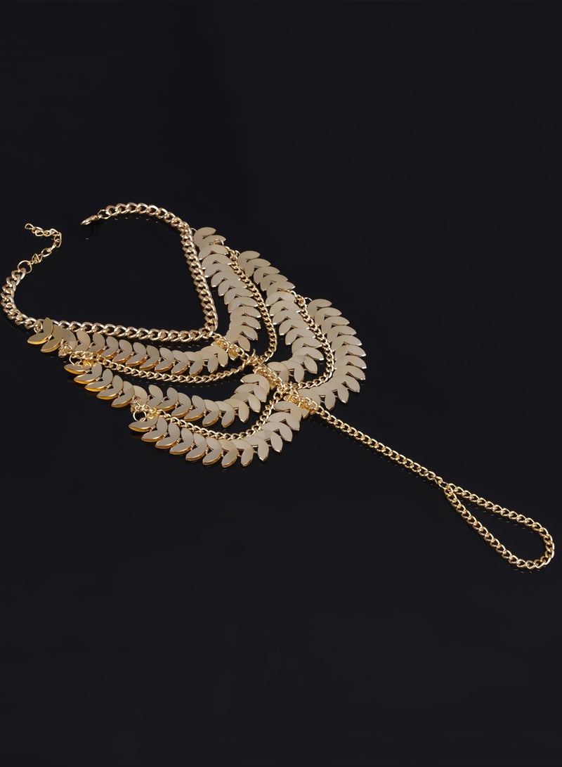 اعاره 1 قطعة سوار صنادل حافية القدمين مجوهرات القدم خلخال متعدد الطبقات - Image 5