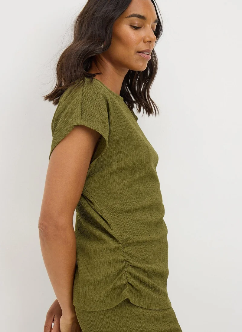 Matalan Green Textured Co-Ord Top