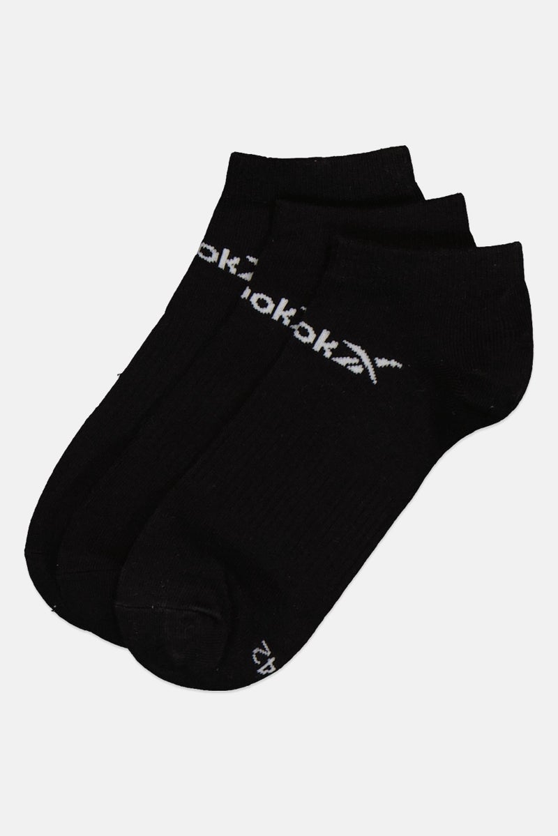 Reebok Men 6 Pairs Brand Logo Low Cut Socks, Black - Image 1