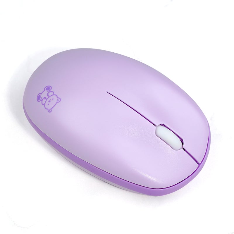 MOFii Wireless Mouse: Purple, Dual Mode Connectivity, Ultra-Quiet Clicks - Portable Compact Design, Long-Lasting Battery for Laptop, Computer, On-The-Go Productivity & Shared Workspaces - Image 1