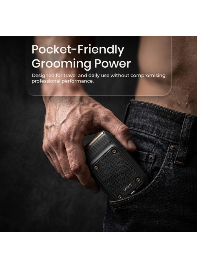 VGR Professional Men's Shaver (Model V-353), Extra Large Chip, 600mAh Battery, USB Charging - Black black - Image 5