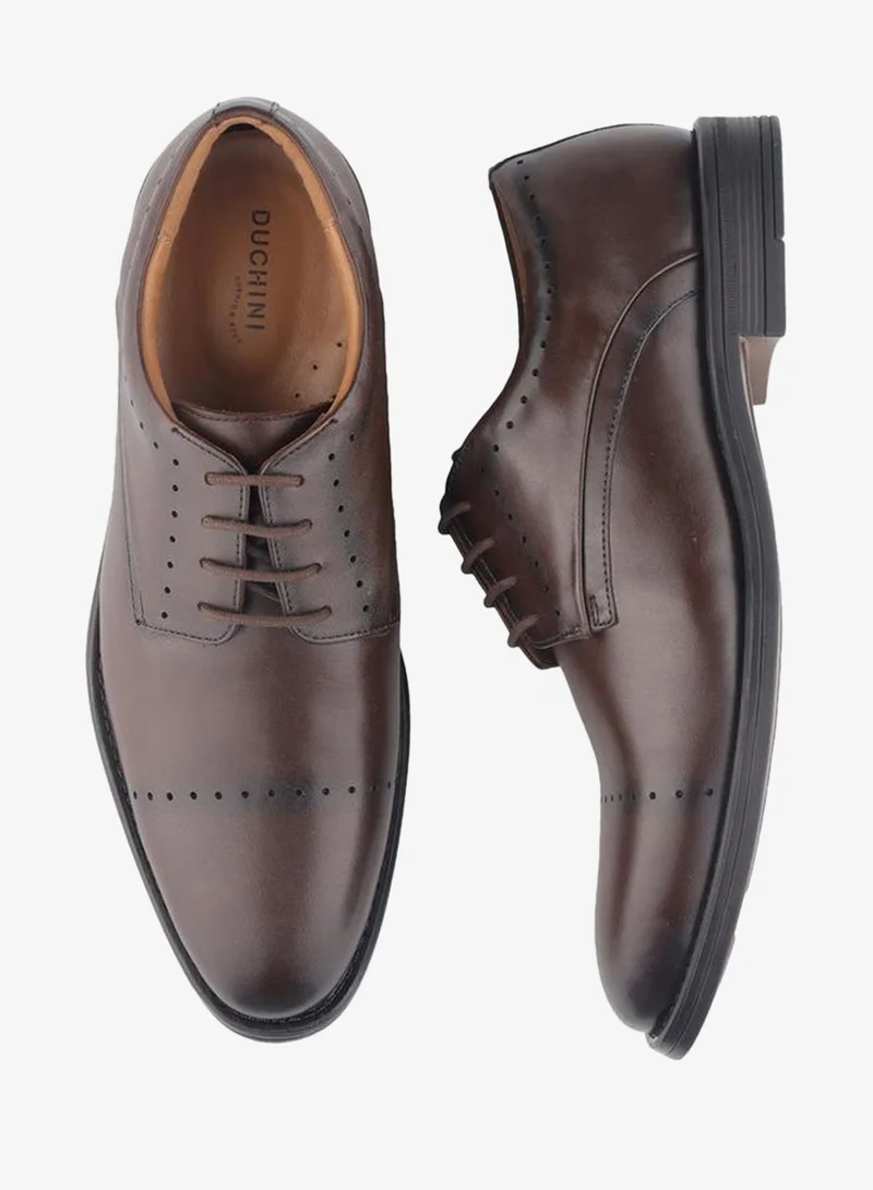 DUCHINI BROWN Men Lace-Up Derby Shoes for Men | Best Price UAE