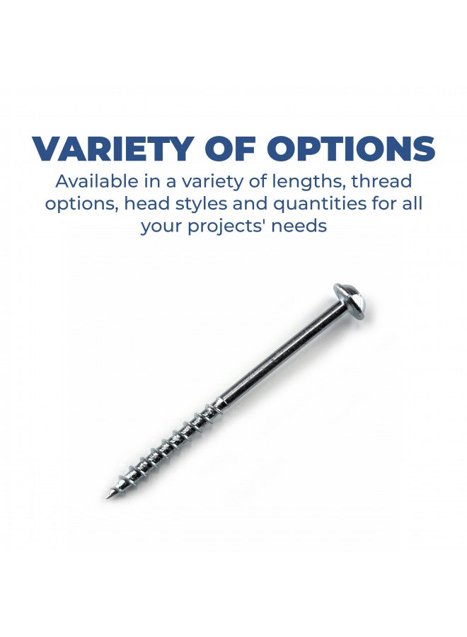 Kreg Kreg SML-C250-50 Zinc Pocket-Hole Screws, 2 1/2 Inch, 8 Coarse Thread, Maxi-Loc Head (50 Count)  - Image 2