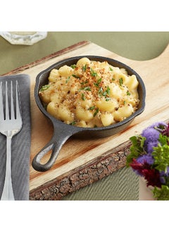 LODGE Pre-Seasoned Even Heat Distribution Mini Cast Iron Skillet Black 12.7 cm L5MS  - Image 2