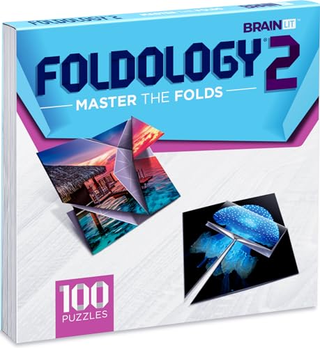 FOLDOLOGY 2 Master The Folds Expansion Pack Puzzle Game for Tweens Teens and Adults 100 Origami Brain Teasers Ages 10 - Image 1