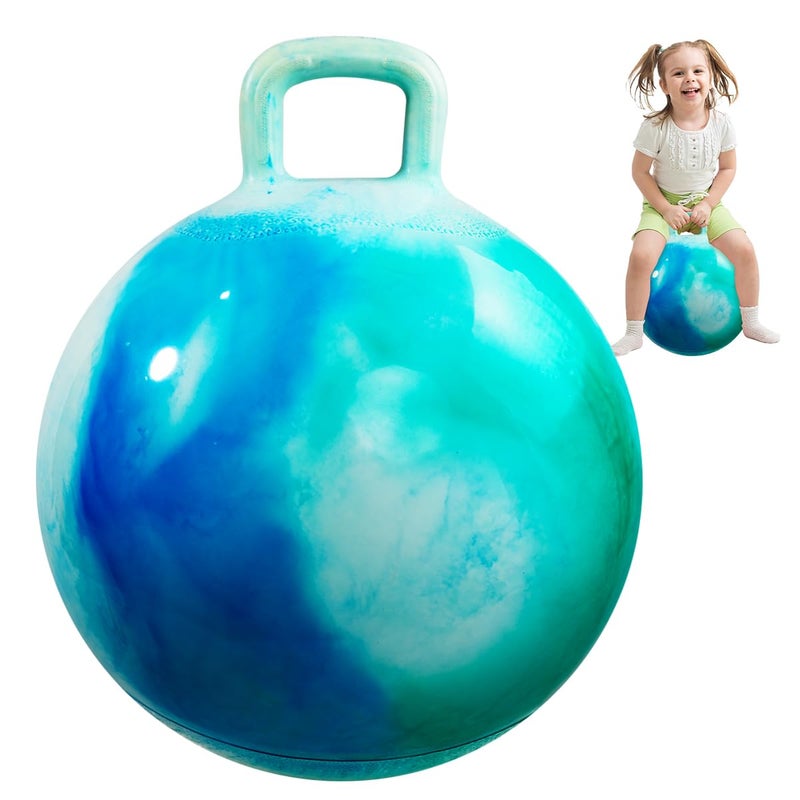 INPODAK Hopper Ball 20 Inch Bouncy Ball with Handle for Kids Hippity Hop Jumping Bouncer Hopping Toy for Boys Girls Ages 59 with Pump and Gift Box Great Gift for Birthday Holiday - Image 2