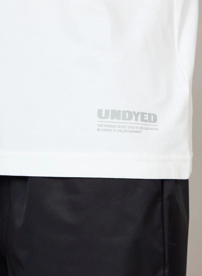 umbro Undyed Slogan Print Regular Fit T-shirt