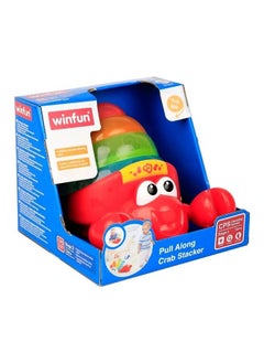 WinFun WinFun Pull Along Crab Stacker Toy (15 cm)  - Image 1