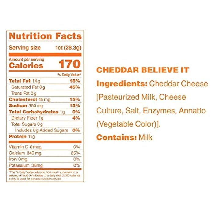 Moon Cheese Cheddar Believe It, 2 Ounce, 3-Pack, Crunchy, Protein-Rich Cheese Snack, Keto Friendly, 100% Real Cheese - Image 3