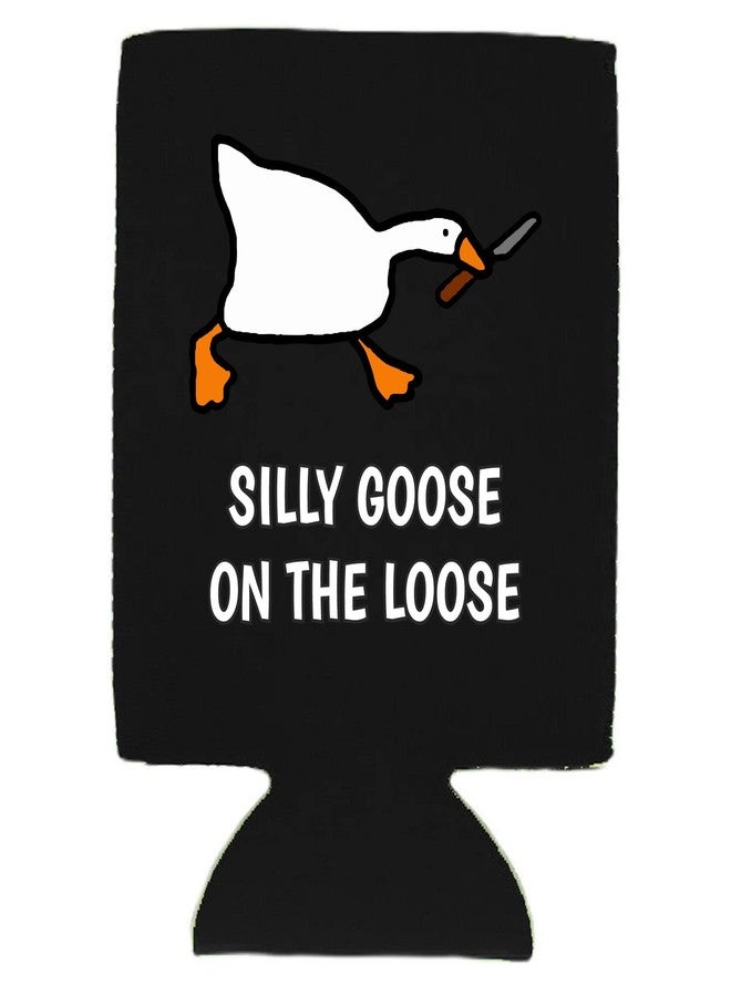 Coolie Junction Silly Goose On The Loose Magnetic Can Coolie (Black 2 Pack) - Image 2