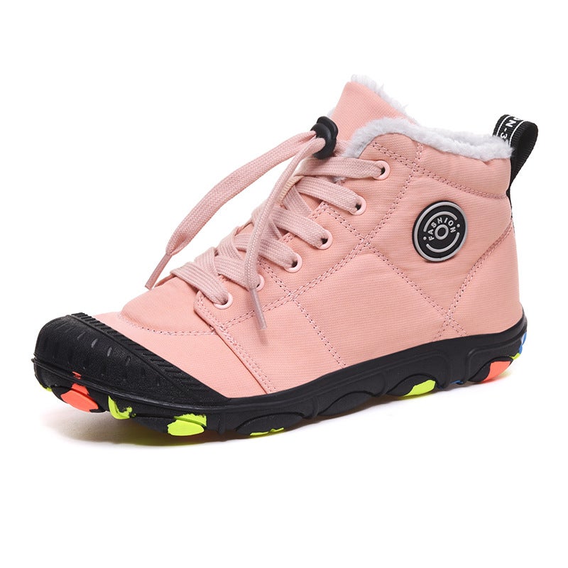 2025 Winter Large Size Export Outdoor Travel Xiyin Independent Station High-Top Kidsren'S Cotton Shoes 30-39 - Image 1