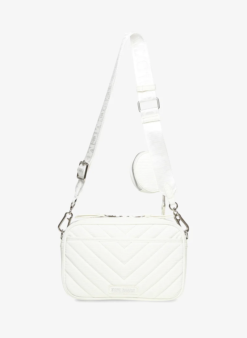 ستيف مادن حقيبة كروس بودي بغطاء من جلد الكافيار الصناعي