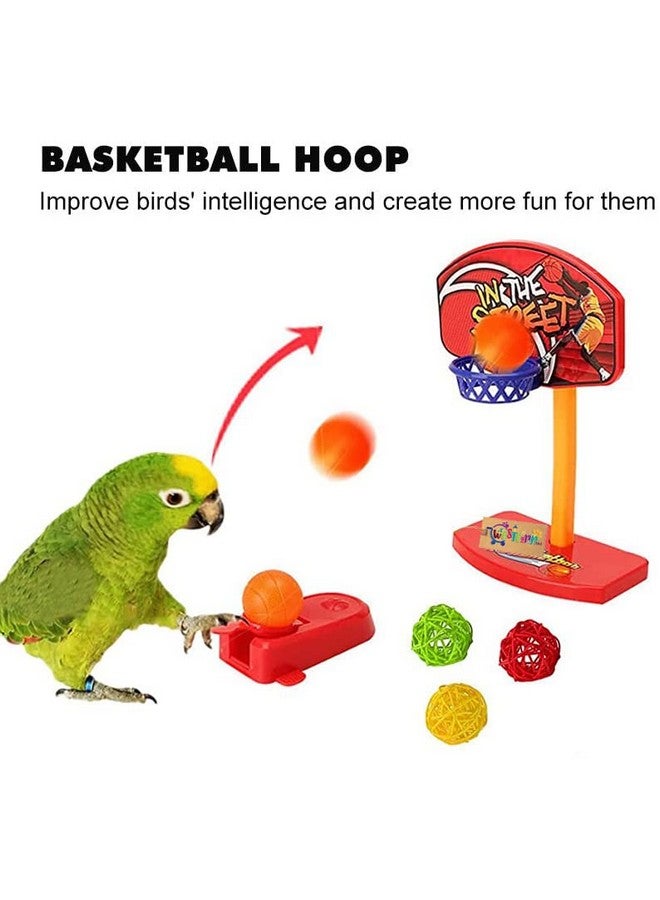 Western Era Bird Iq Toy Basketball Educational, Mini Toy For Bird Cage Accessory, For Small & Medium Size Birds - Image 2