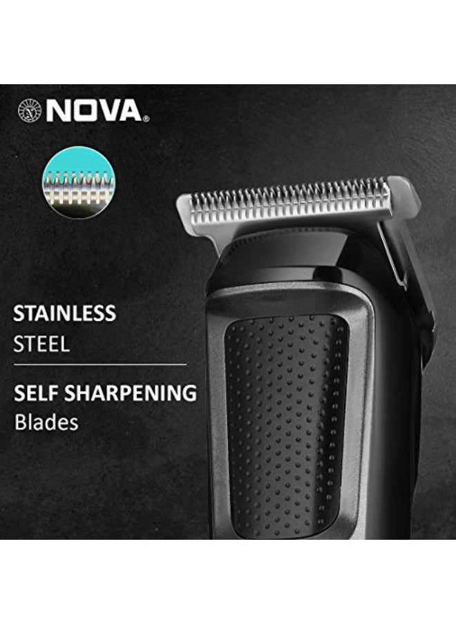 NOVA - Nht 1076 Cordless: 30 Minutes Runtime Trimmer For Men (Black) - Image 1