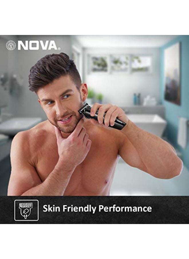 NOVA - Nht 1076 Cordless: 30 Minutes Runtime Trimmer For Men (Black) - Image 1