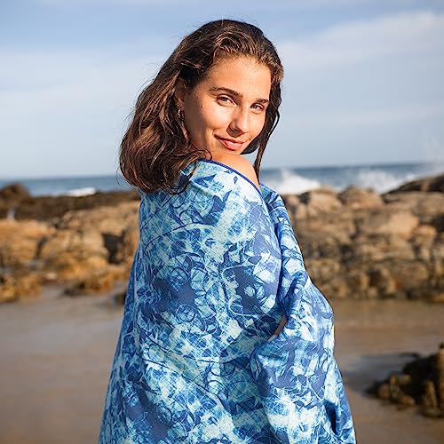 Elite Trend Microfiber Beach Towel for Adults with Bag - Extra Large 78x35 inch Lightweight Sand Free Quick Dry Towel for Travel, Swimming, Yoga, Camping (Bluewonder) - Image 4