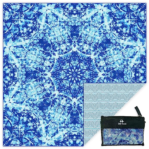 Elite Trend Microfiber Beach Towel for Adults with Bag - Extra Large 78x35 inch Lightweight Sand Free Quick Dry Towel for Travel, Swimming, Yoga, Camping (Bluewonder) - Image 1