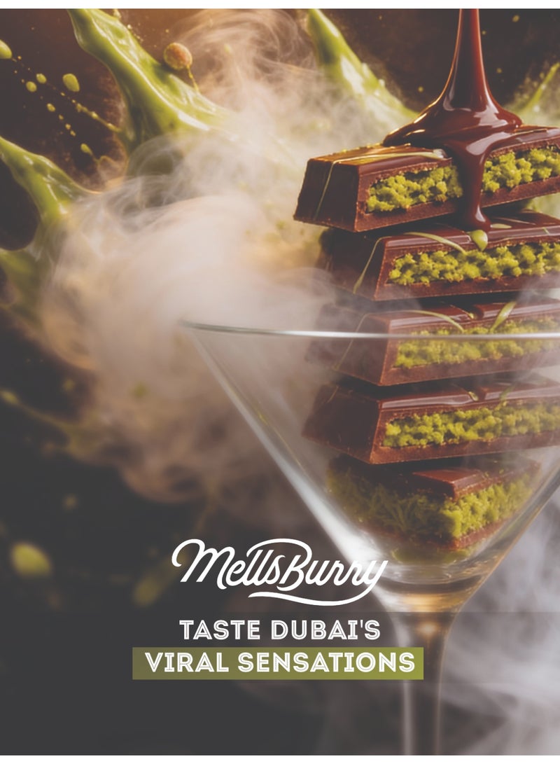 MELLSBURRY Kunafa & Pistachio 90g | Belgium Quality Premium Chocolate | Dubai Viral Dessert Flavor | Rich Pistachio Filling - Image 4