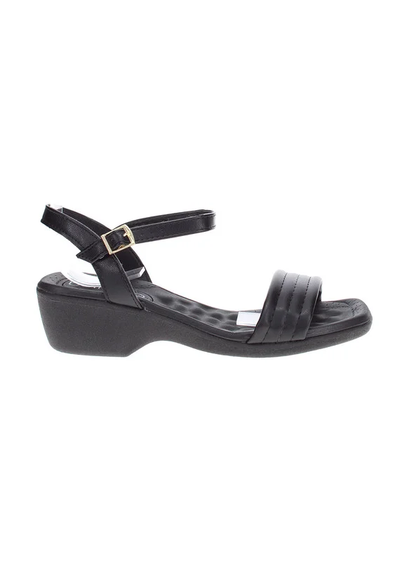 بيرا ريو Beira Rio Ladies Low Heel Sandals Black | Made In Brazil