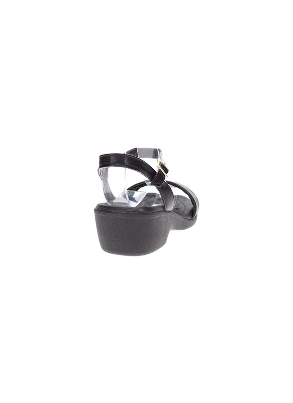 Beira Rio  Beira Rio Ladies Low Heel Sandals Black | Made In Brazil for Women | Best Price UAE