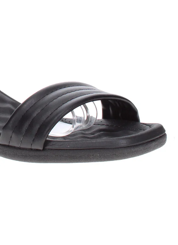 Beira Rio  Beira Rio Ladies Low Heel Sandals Black | Made In Brazil for Women | Best Price UAE