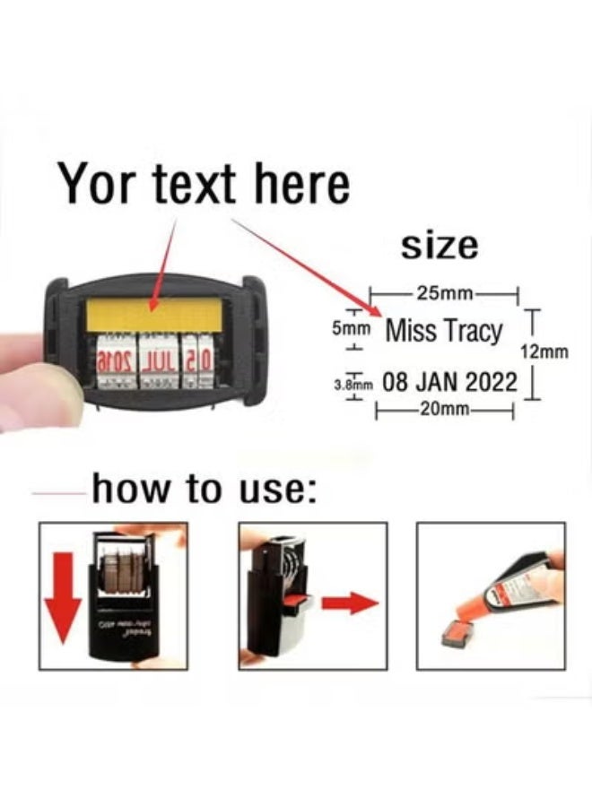 Trodat 1984- Custom Date Stamp ,Your Text/your Name , Teacher Signature Seal - Image 3