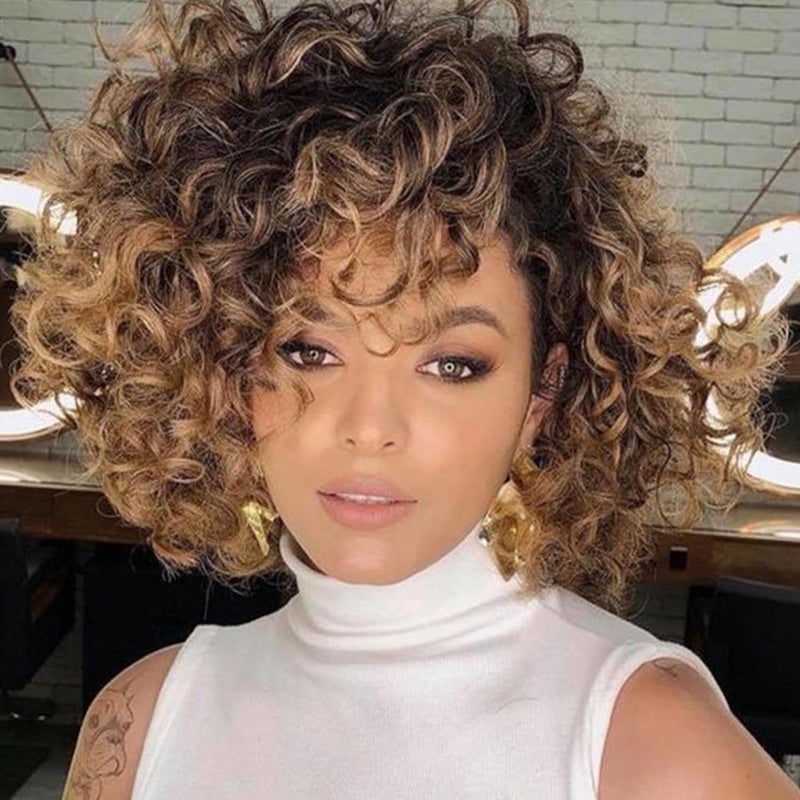 7 Packs GoGo Curl Crochet Hair 10 Inch Short Curly Crochet Hair Beach Curl Water Wave Crochet Braids Synthetic Hair Extensions 10 Inch T1B3027