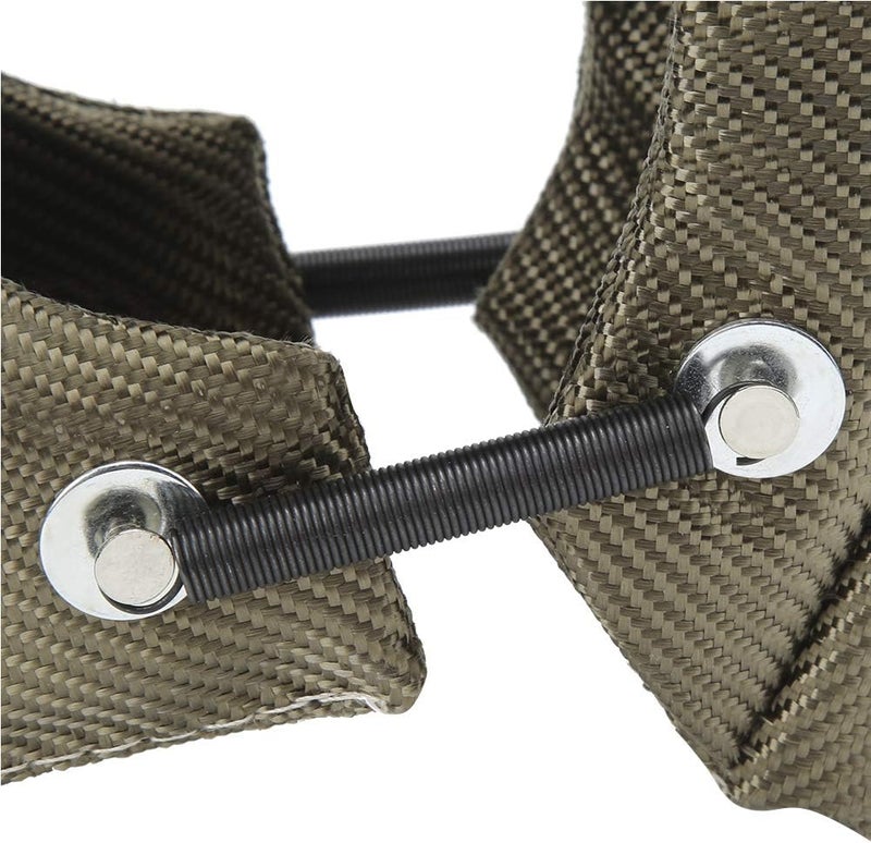 Turbocharger Protective Cover, Turbocharger Heat Wrap, High - Temperature Turbo Engine Barrier with Springs for T3 T4 T6 Turbochargers (T4) - Image 3