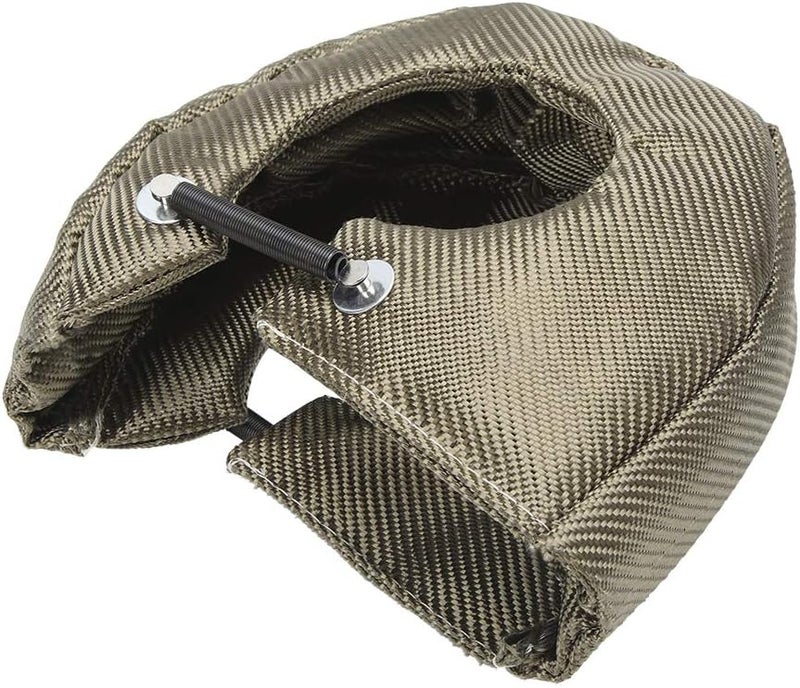 Turbocharger Protective Cover, Turbocharger Heat Wrap, High - Temperature Turbo Engine Barrier with Springs for T3 T4 T6 Turbochargers (T4) - Image 4
