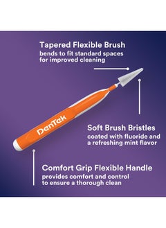 Dentek DenTek Easy Brush Advanced Clean Interdental Cleaners, Standard, 16 Count, 6 Pack  - Image 4