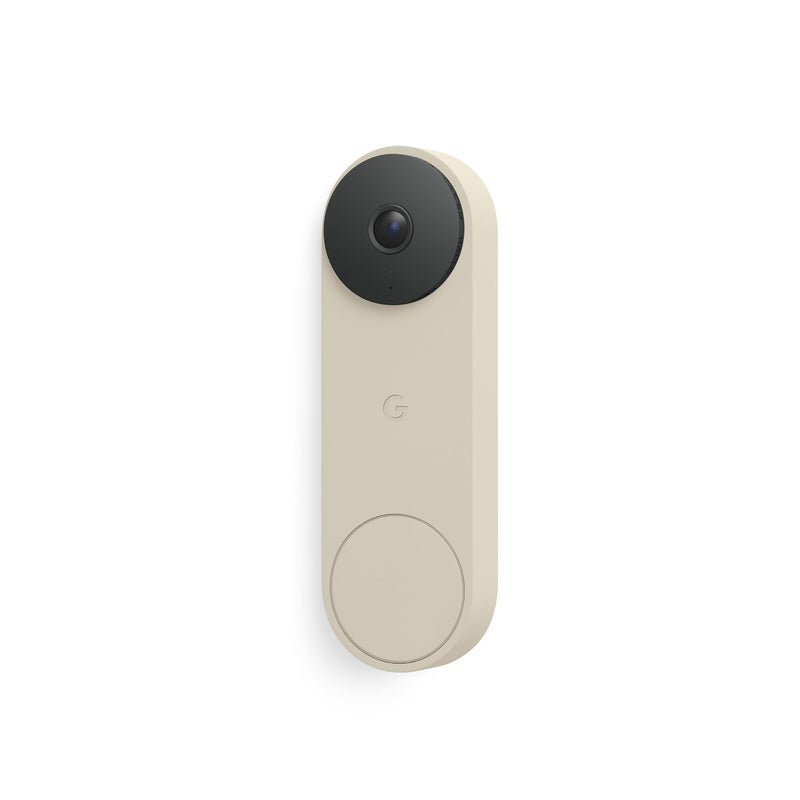 Google Nest Doorbell (Wired, 3rd Gen) - 2K Video and Gemini, Live View, Night Vision, 2-Way Audio - Works with Google Home - 2025 Model - Linen - Image 1