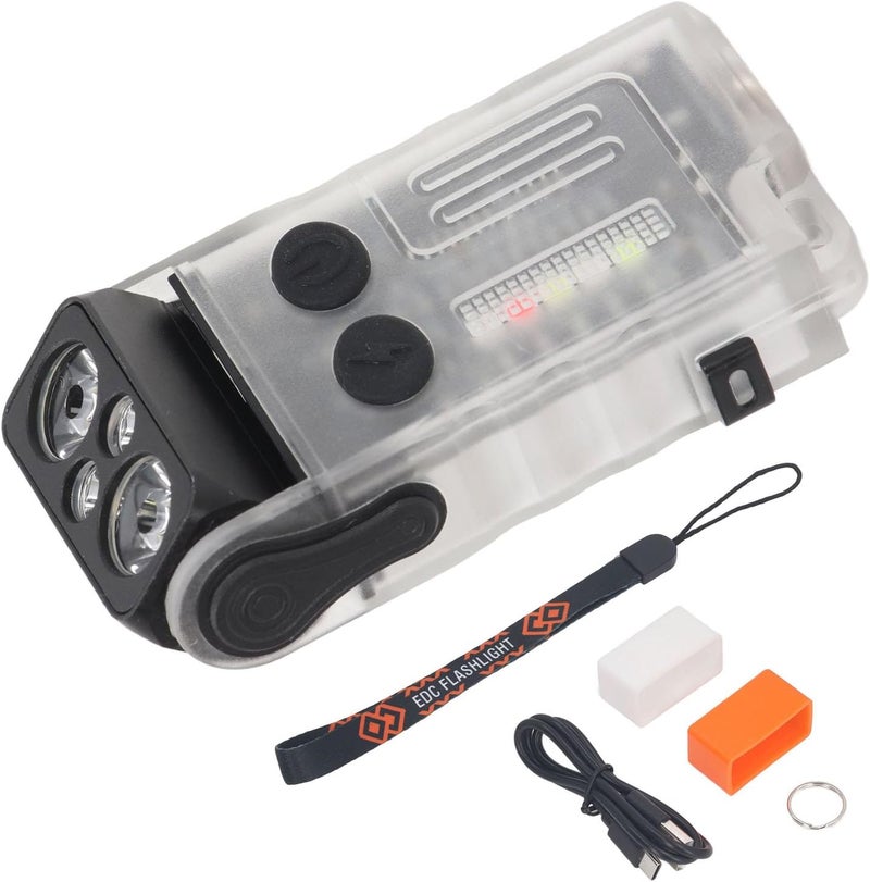 SUNGOOYUE Small Powerful LED Dual Color Torcia Color Paralumpshade ClampBidirectional Holder for Outdoor Adventures - Image 1