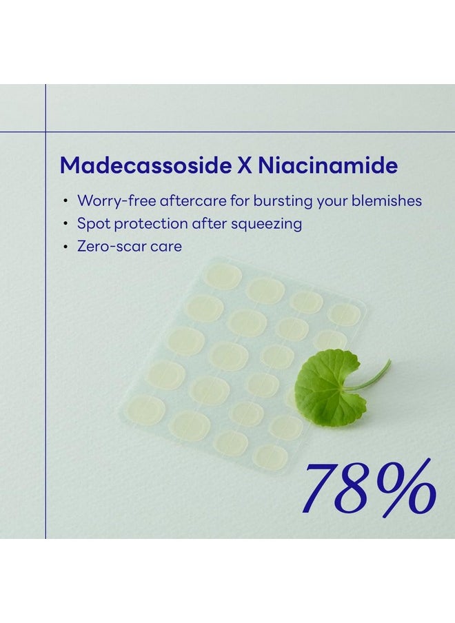 MEDIHEAL - Derma Clear Madecassoside Blemish Spot Patch (132 Counts) Acne Spot Protection Spot Fast Healing With Madecassoside & Niacinamide - Image 1