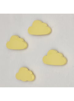 Home Box Cloud Shaped 4-Piece Wooden Wall Hook Set 9 x 5 x 3 cm  - Image 1