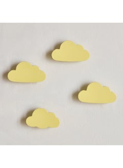 Home Box Cloud Shaped 4-Piece Wooden Wall Hook Set 9 x 5 x 3 cm  - Image 2