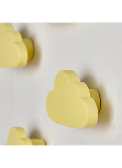 Home Box Cloud Shaped 4-Piece Wooden Wall Hook Set 9 x 5 x 3 cm  - Image 3