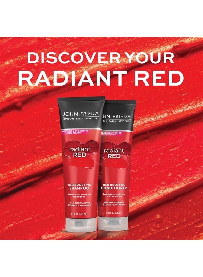 John Frieda بلسم تعزيز اللون الأحمر المتألق، 8.3 أونصة بلسم يومي، مع الرمان وفيتامين E، يساعد في تجديد درجات الشعر الأحمر - Image 2