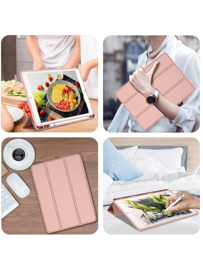 MIGOFAST iPad 9th Generation Case 2021 iPad 8th Generation Case 2020 10.2 Inch with Pencil Holder iPad 7th Gen 2019 Case with Soft Baby Skin Silicone Back Auto Wake Sleep Cover - Image 4