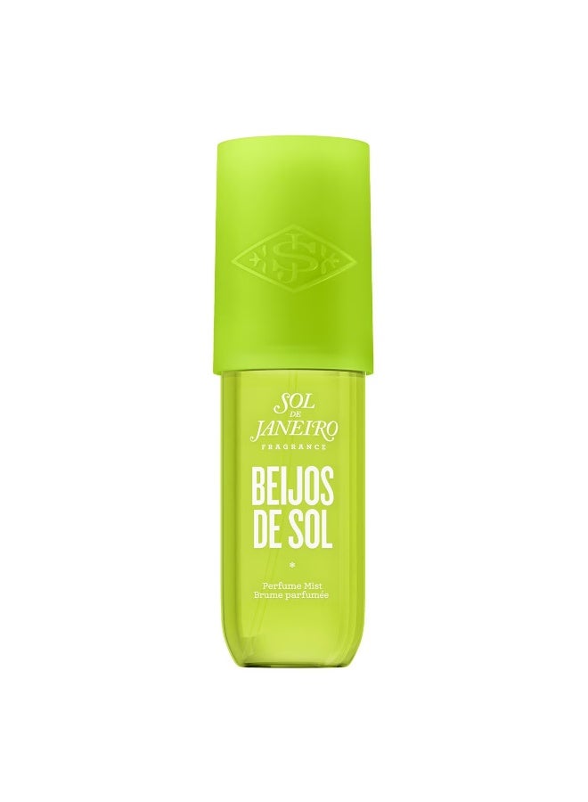 Sol de Janeiro Beijos De Sol Perfume Mist – Peach Skin & Coconut, Tropical Body & Hair Fragrance, 90ml - Image 1