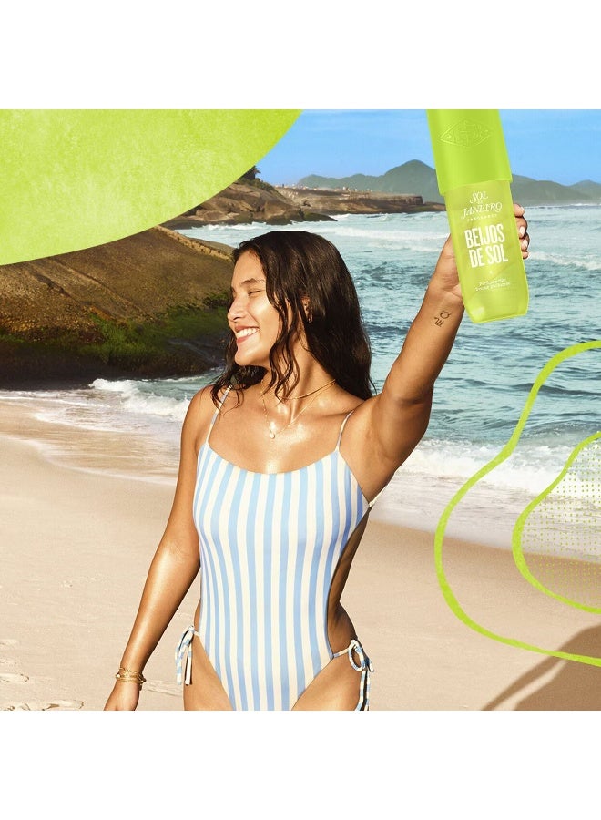 Sol de Janeiro Beijos De Sol Perfume Mist – Peach Skin & Coconut, Tropical Body & Hair Fragrance, 90ml - Image 2