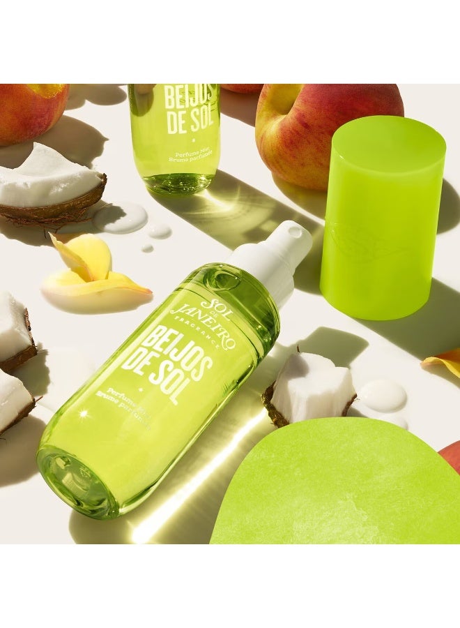Sol de Janeiro Beijos De Sol Perfume Mist – Peach Skin & Coconut, Tropical Body & Hair Fragrance, 90ml - Image 3