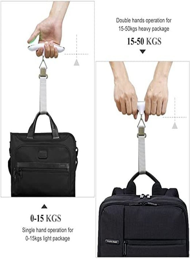 STOCKZONE Electronic Balance Portable Hook Weighing Machine Digital Hanging Luggage Travel Scale with Strong Straps and Backlit, Luggage Weight Scale, Luggage Scales for Flights, Travel, Home 50 kg - Image 2