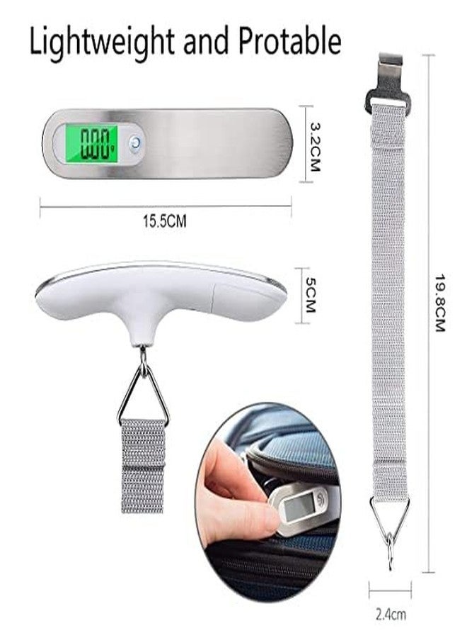 STOCKZONE Electronic Balance Portable Hook Weighing Machine Digital Hanging Luggage Travel Scale with Strong Straps and Backlit, Luggage Weight Scale, Luggage Scales for Flights, Travel, Home 50 kg - Image 5