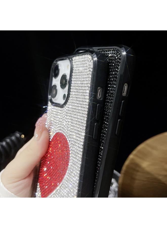 S-TOP Case For iPhone 15 Pro Love Heart Diamond TPU Phone Case - Image 5
