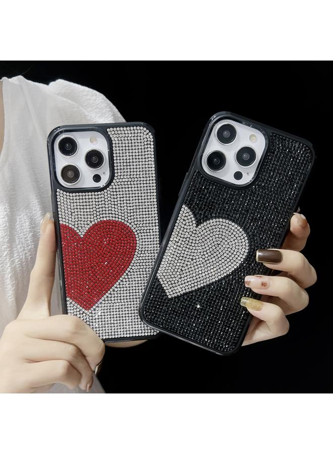 S-TOP Case For iPhone 15 Pro Love Heart Diamond TPU Phone Case - Image 4