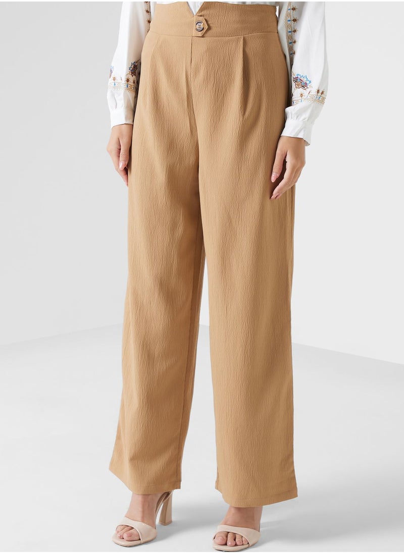 ELLA - High Waisted Tailored Pants - Image 1