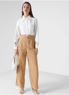 High Waisted Tailored Pants
