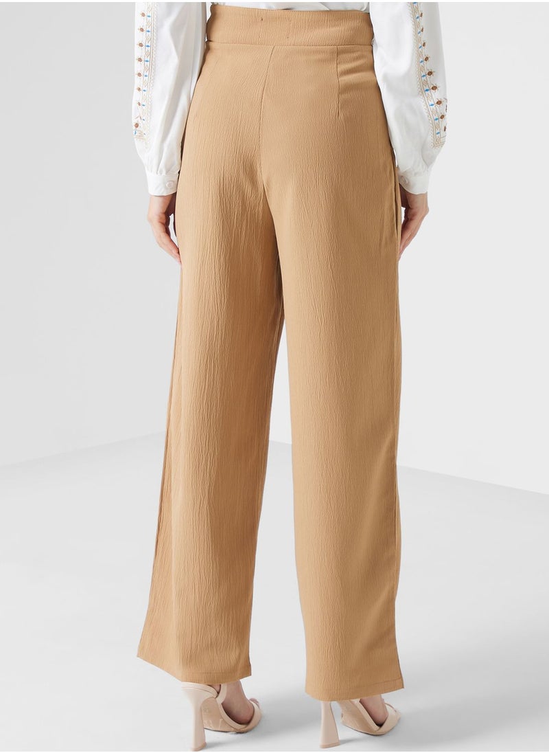ELLA - High Waisted Tailored Pants - Image 1
