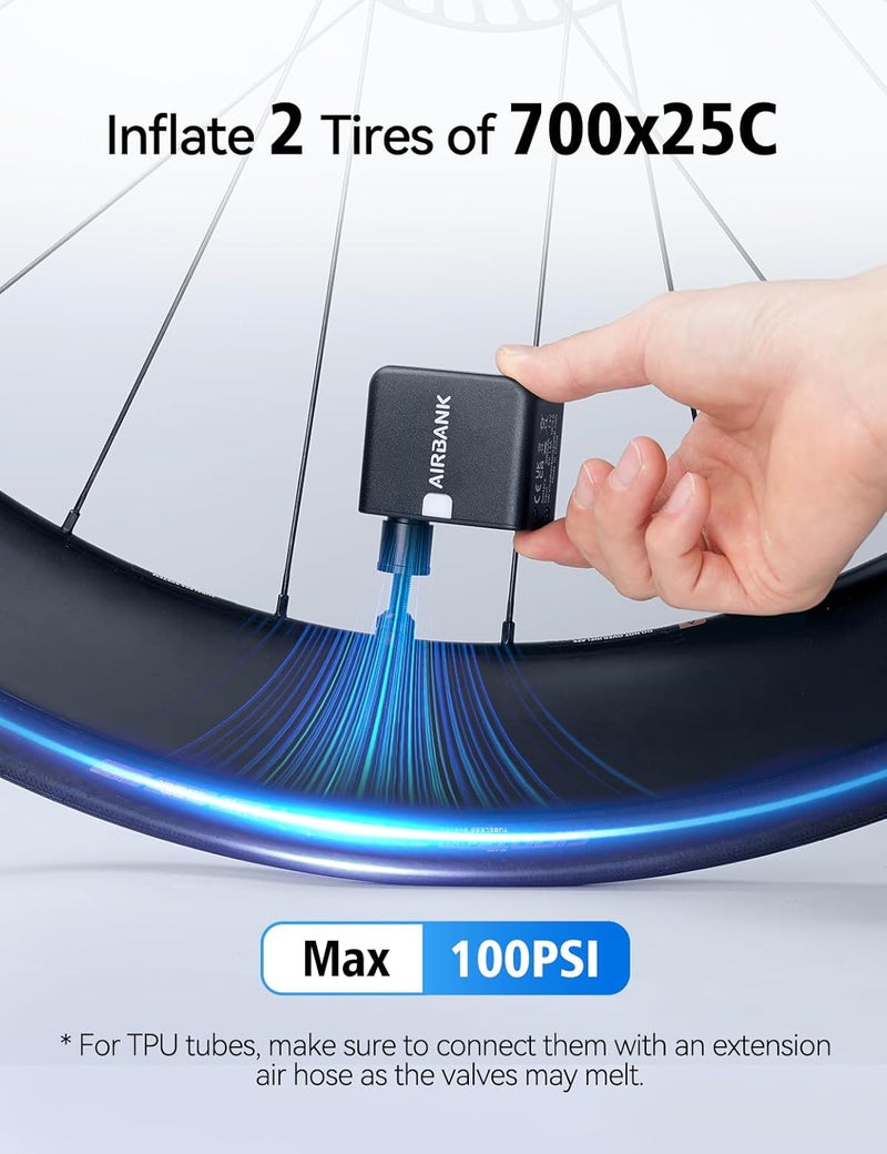 AIRBANK مضخة دراجة كهربائية محمولة من AIRBANK - Image 2