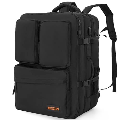 AKOZLIN DJ Mixer Travel Backpack 15"x9.8"x21.6" For Controller DJ Multi-Pockets With USB Port For Two Equipments,Laptop,Vinyl Records,Cables Accessories - Image 1